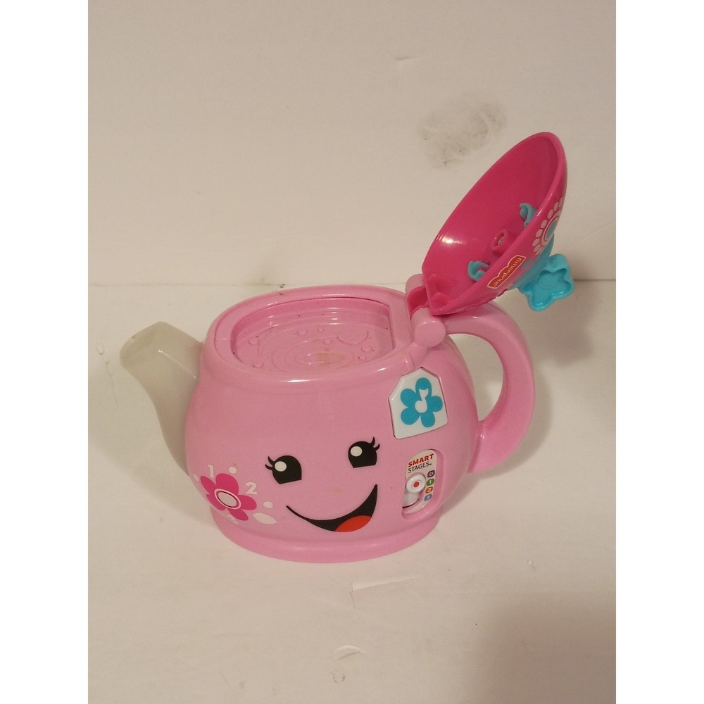 Fisher-Price Laugh & Learn MUSICAL TEA POT Pretend Tested Works - Picture 3 of 9